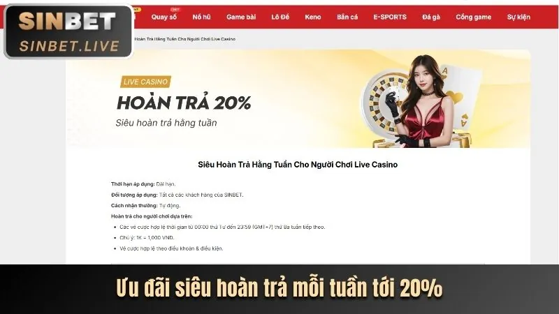 Tiền thưởng nạp lần đầu 100%